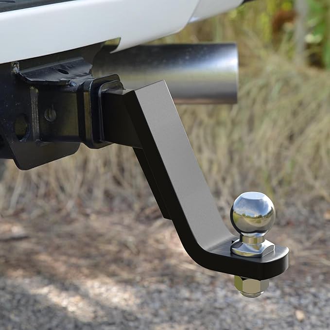 AC-DK Heavy-Duty Trailer Hitch, Fits 2-in Receiver,6" Drop, 2" Ball, 7500LBS GTW