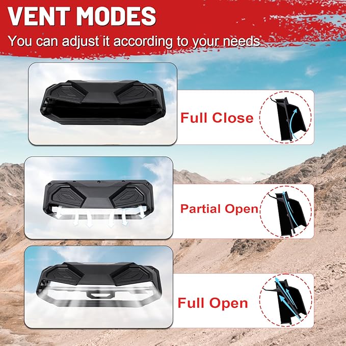 StarknightMT Talon 1000 Windshield with Vent (2019-2025), Scratch-Resistant Clear PC Front Windscreen Compatible with Talon 1000X/1000R/1000X4 UTV Accessories