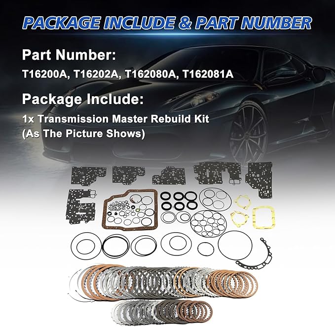 RE5F01A Transmission Master Rebuild Kit for FORD MAZDA VW LAND ROVER Replace OE JF506E RE5F01A 09A 09B