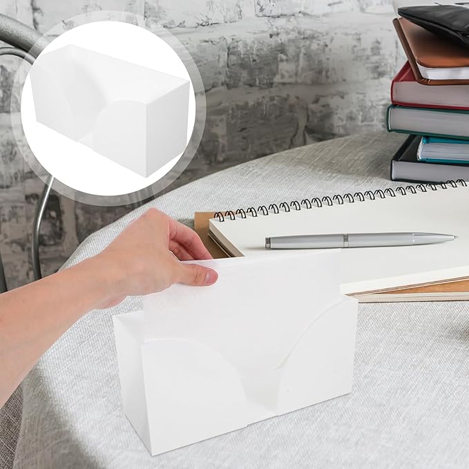 Uonlytech Transparent Acrylic Paper Towel Holder with Stable Base Quick Dispensing Tissue Dispenser for Bathroom Kitchen Restaurant Countertop Napkin Organizer