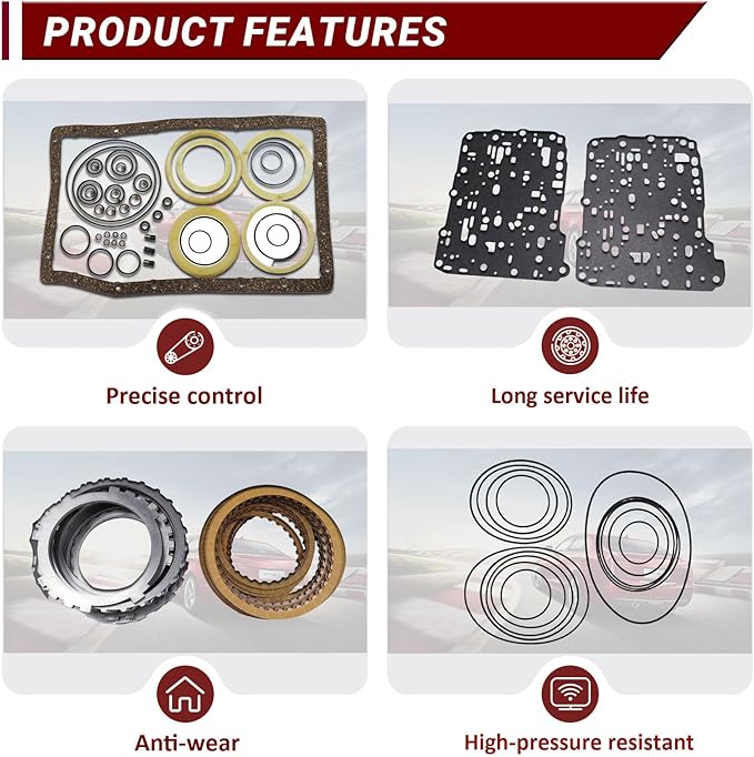 A750E A750F Transmission Master Rebuild Kit Compatible with 4Runner 4.0/4.7L 2003-2008, Tundra 4.0/4.6/4.7/5.7L 2005-2014 Direct Rebuild Overhaul Kit Replacement OE Number T17300A T17302A