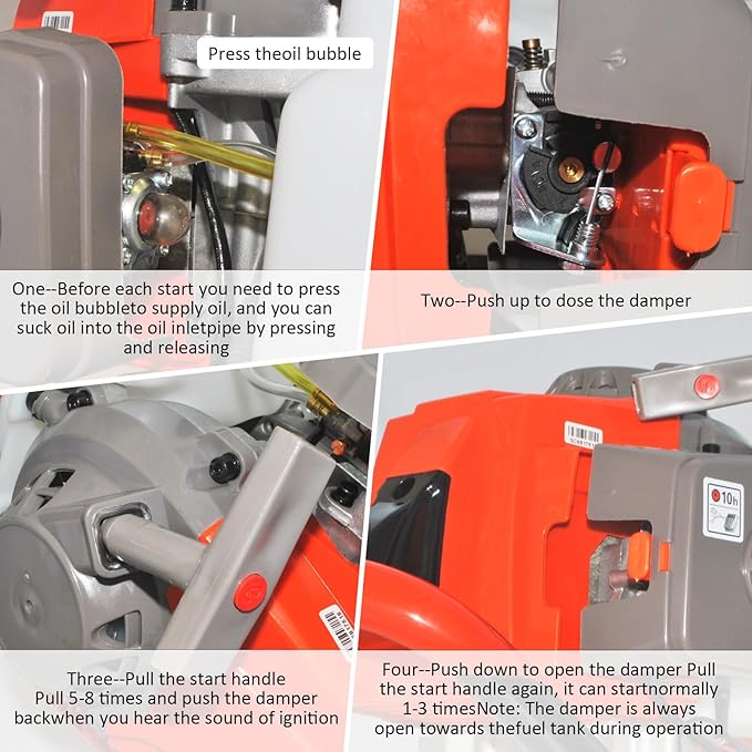 Post Hole Digger,72CC 2 Stroke Auger Post Hole Digger, Gas Powered Earth Digger 3 Auger Drill Bits(4"&8"&12'') and 2 Extension Rods for Farm Garden Plant (72cc Morden Digger)