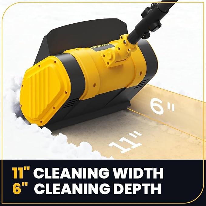 Electric Snow Shovel for Dewalt 20V Max Battery, 11" Brushless Snow Blower with Adjustable Handle, Max 26 FT Snow Thrower, Cordless Snow Shovel 20V for Driveway, Sidewalk, Patio, Deck (No Battery)