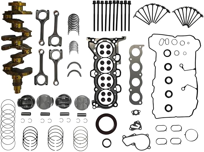 G4NH 2.0 Engine Rebuild Overhaul Kit w/Crankshaft Crankshaft Con Rods And Head Gasket Set Fit For Hyundai Elantra Kona Tucson Kia Forte Soul Seltos 2.0L 231102E501 2015-2020