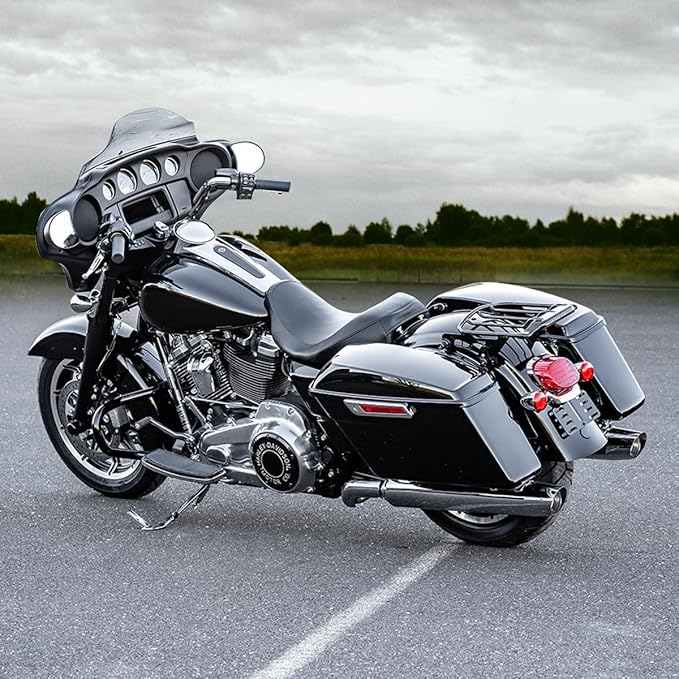 9" Windshield Windscreen for 2014-2024 Harley Davidson Touring Street Glide Electra Glide/Ultra Limited/Tri Glide FLHT FLHX FLHXS FLHTK, Smoke