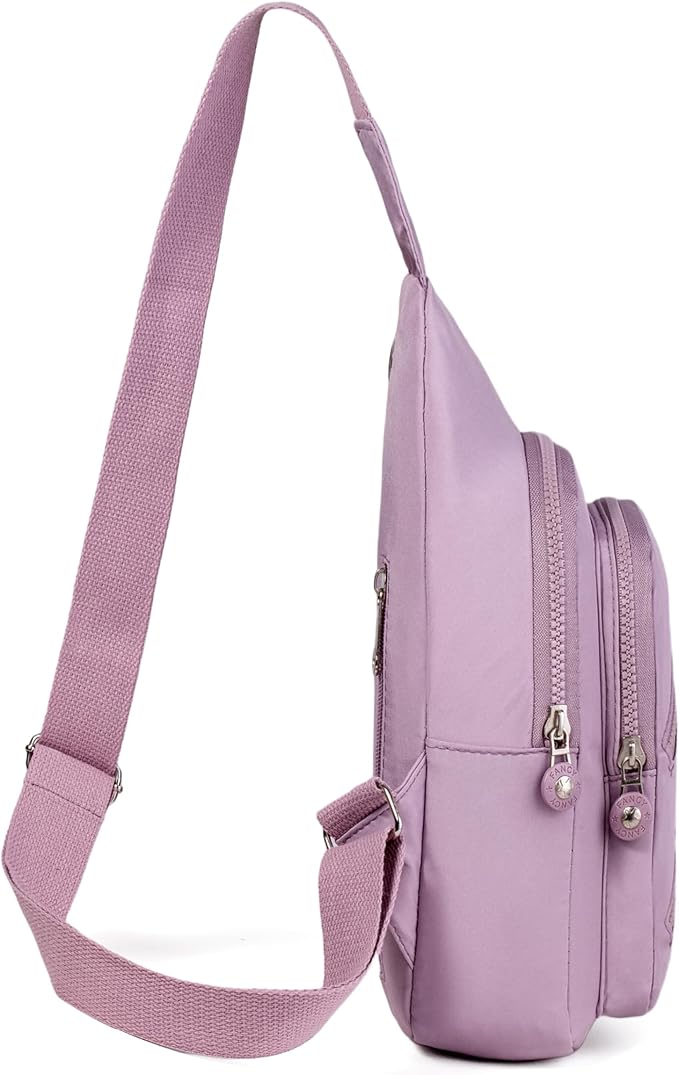 Crossbody Small Sling Backpack Sling Bag for Women, Chest Bag Daypack Fanny Packs Cross Body Bag for Hiking Traveling Outdoors