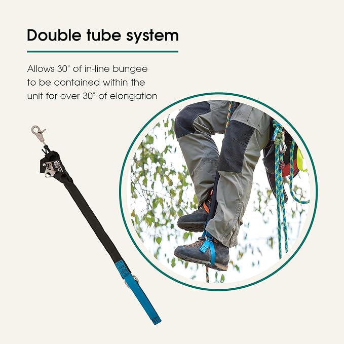 Weaver Arborist Nylon Foot Ascender Tree Climbing Sling, Regular, HAAS Velox Rope Ascender System, Zero Setup, Durable Arborist Gear (Black/Blue)