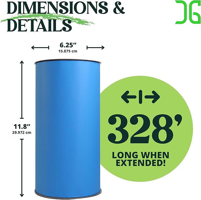 Catchmaster GRO XL AG Roll 4PK, Double Sided Adhesive Fly Tape Strips, Fungus Gnat Sticky Trap for Greenhouse, Garden, Nursery, Pest Control Gardening Supplies, Pet Safe Insect Trap, 328' x 6", Blue