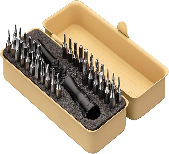 KESI Tool 77-Piece Torx bit Set Fully Armed Set with Waterproof Camera Hard Protective Case with 29-Piece 1/4" Multi Function Bits Set & 13-Piece 1/4" Spline Set & 35-Piece Precision Bits Set (Green)