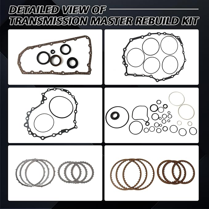 RE0F10A JF011E Transmission Master Rebuild Kit Overhaul Seals Fits for Altima Compass Galant Kizashi Outlander Rogue Sentra V6 Engine Aftermarket Parts