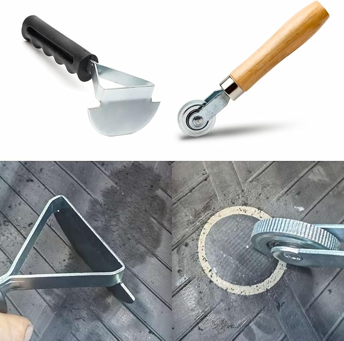 Tire Repair Patch Tools Tire Buffing Wheels 42 mm 55mm Tungsten Steel Buffing Wheel with Tire Patch Roller Scraping Cutter for Car Tire Grinding Polishing Accessories Kit