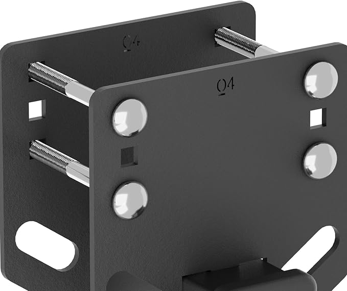 RV Bumper Hitch Receiver, 2" Tow Hitch Trailer Fits 2 inch to 4 inch Rear Beams, 3500 LBS Capacity Upgrade Towing Adapter Openning for Camper Cargo Carrier Bike Racks RV Tire Carrier Ball Mounts
