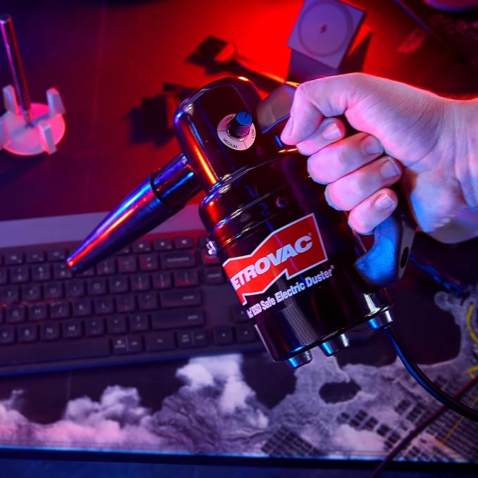 METROVAC ED-500-ESDV Variable Speed, Multi-Use Electronics and Computer Blower/Cleaner, Includes 3 Extra Filters