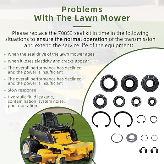 70853 Overhaul Rebuild Retaining Ring Kit 70853 Seal kit Fit for Lawn Mower Hydro-Gear Cub Cadet Lawn Mower Transmission