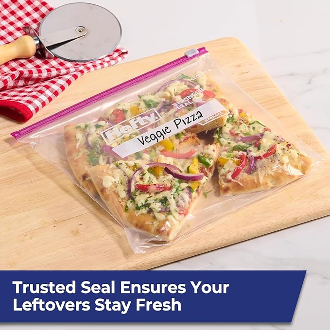 Hefty Ultra Strong Tall Kitchen Bags, Clean Day, 25CT + Storage Slider Bag 40CT + Freezer Slider Bag 25CT (Variety Pack)