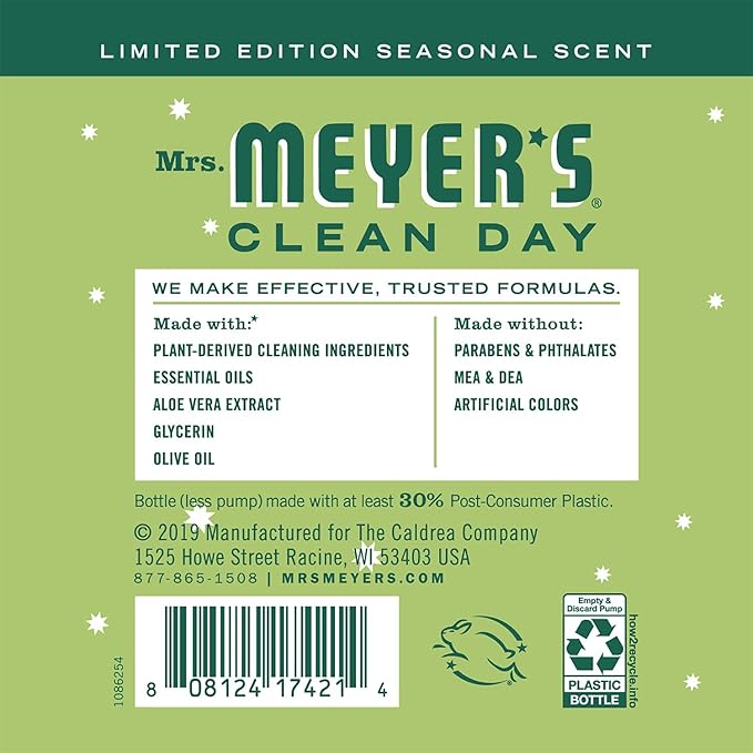 Mrs. MEYER'S Kitchen Set, Dish Soap, Hand Soap, and Multi-Surface Cleaner, 3 CT (Iowa Pine)