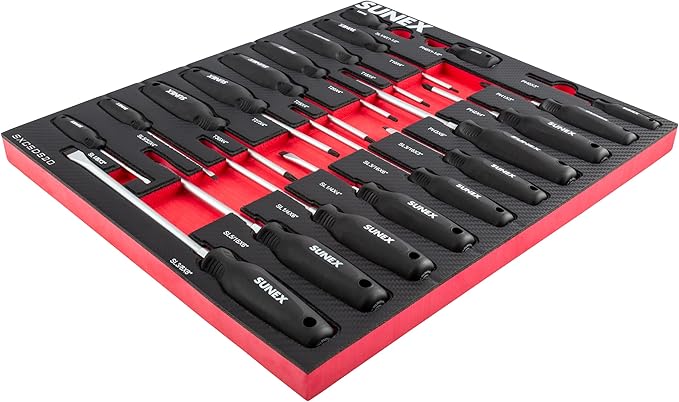 SUNEX TOOLS SXCSDS20 Phillips®, Slotted & Torx® Magnetic Screwdriver Set
