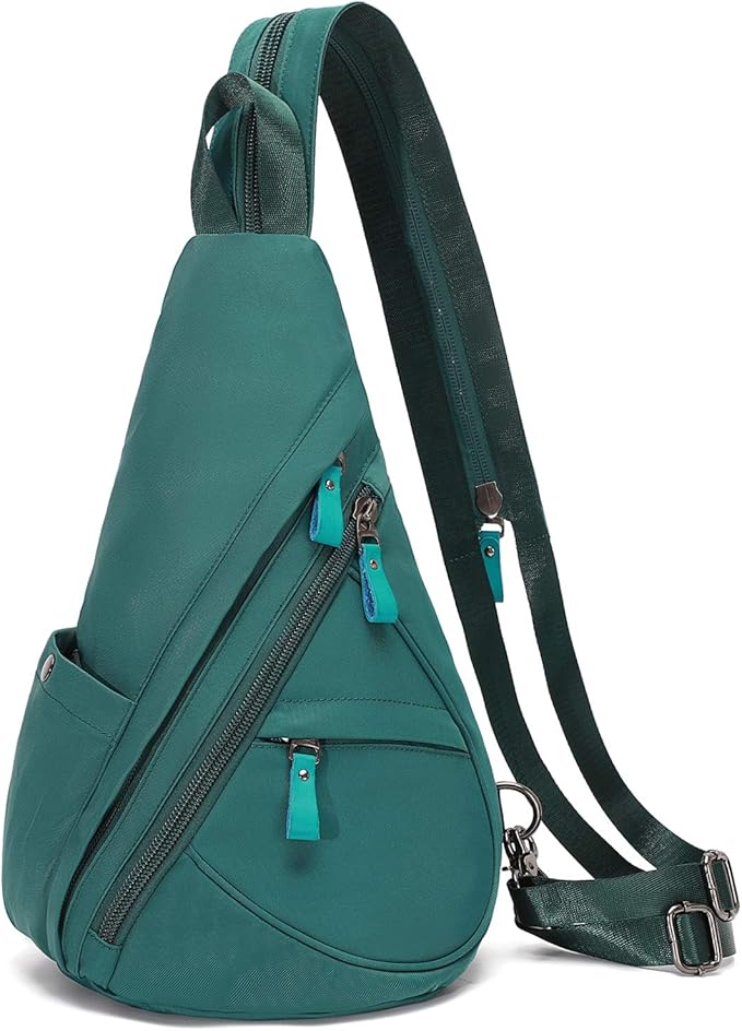KL928 Nylon Sling Bag - Small Crossbody Backpack Shoulder Casual Daypack Multipurpose Rucksack for Men Women