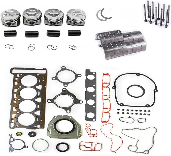 EA888 Engine Rebuild Overhaul Kit and 23mm Piston Kit Fit for Volkswagen Jetta Golf Tiguan 2.0T
