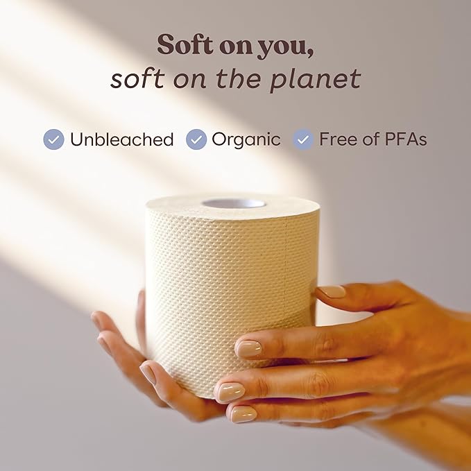 Betterway Unbleached Bamboo Toilet Paper Rolls - Eco-Friendly 3 Ply Toilet Tissue - 36 Long-Lasting Rolls - 360 Sheets/Roll - Organic, FSC Certified, Septic Safe TP - Lint-Free, PFAS-Free Bath Tissue