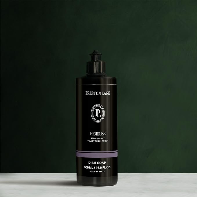 Preston Lane Dish Soap, Clean Ingredients, Tough on Grease & Residue, Safe for People & Pets