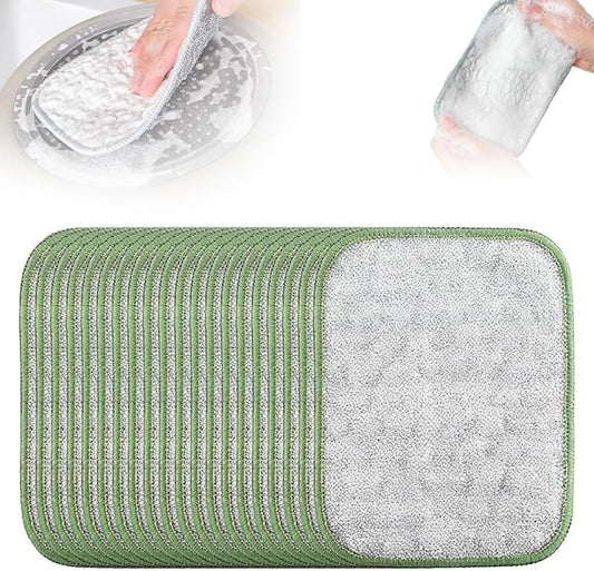 Multipurpose Wire Dishwashing Rags, 2025 New Non Scratch Wire Dishcloth Scrubbing Double Sided Rags, Wire Washing Cloth Dish Rags for Washing Dishes Household Supplies (20)