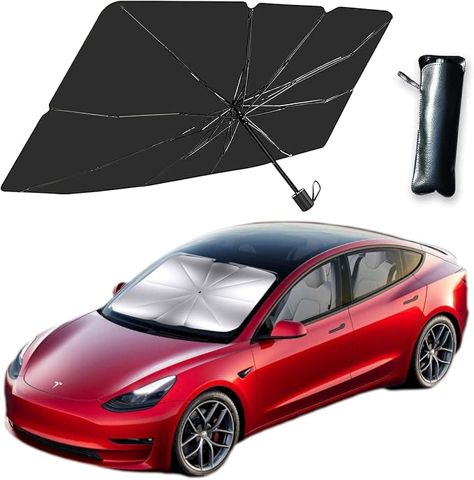 Car Windshield Sun Shade Foldable Car Windshield Sun Shade Umbrella Fit Sedan SUV Pickup Truck Most Vehicles Window Shades Front Windshield Sunshade