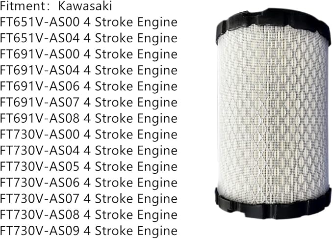 11029-0034 Air Filter Compatible with Kawasaki FT730 Engines FT651V FT691V and FT730V 4 Stroke Engine Lawn Mower