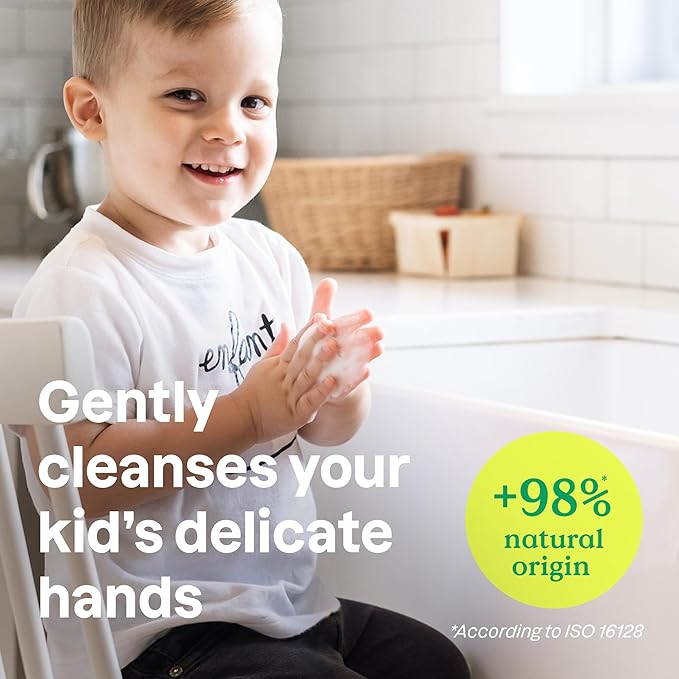 ATTITUDE Foaming Hand Soap for Kids, EWG Verified, Dermatologically Tested, Plant- and Mineral-Based Ingredients, Vegan, Blueberry, 10 Fl Oz (Pack of 6)