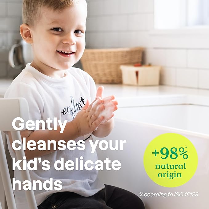 ATTITUDE Foaming Hand Soap for Kids, EWG Verified, Dermatologically Tested, Plant- and Mineral-Based Ingredients, Vegan, Vanilla & Pear, 10 Fl Oz (Pack of 3)