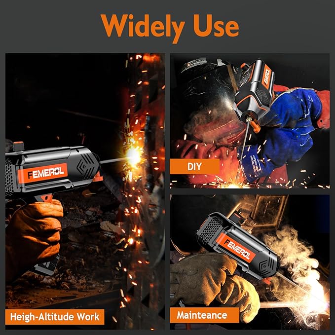 Welding Machine 110V,Handheld Welder, 120A Portable Stick Welder, Hand Held Welder Machine IGBT Inverter Digital Display with Welding Tool Set and Toolbox