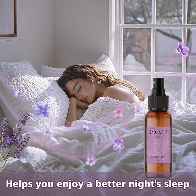 SCENTORINI Pillow Spray, 10.14 oz Lavender Air Freshener Spray for Sleep, 4 Pack Aromatherapy Mist for Bedding Fabric, Room Spray Odor Deodorizer