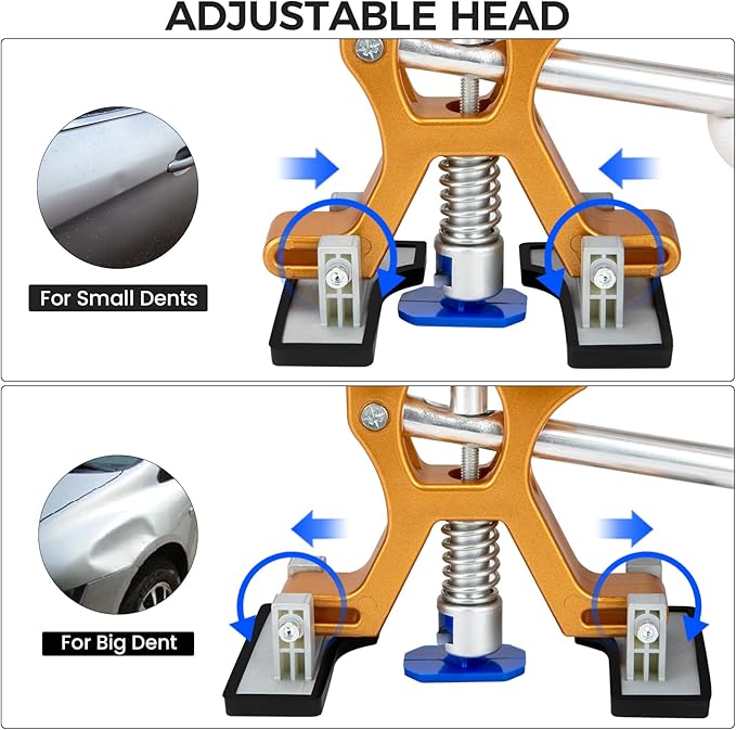 Car Dent Puller Kits,Paintless Dent Removal Kit Adjustable Dent Lifter for Auto Body SUV Dings Damage DIY Removal