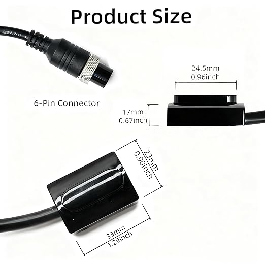 Faucet Sensor Replacement Kit, Compatible with Sloan SFP-41-A SF Series Electronic Faucets, 6-Pin Connector, Fits SF2100/2150/2200/2250/2300/2350/2400/2451, Infrared WC Repair Parts 0362041