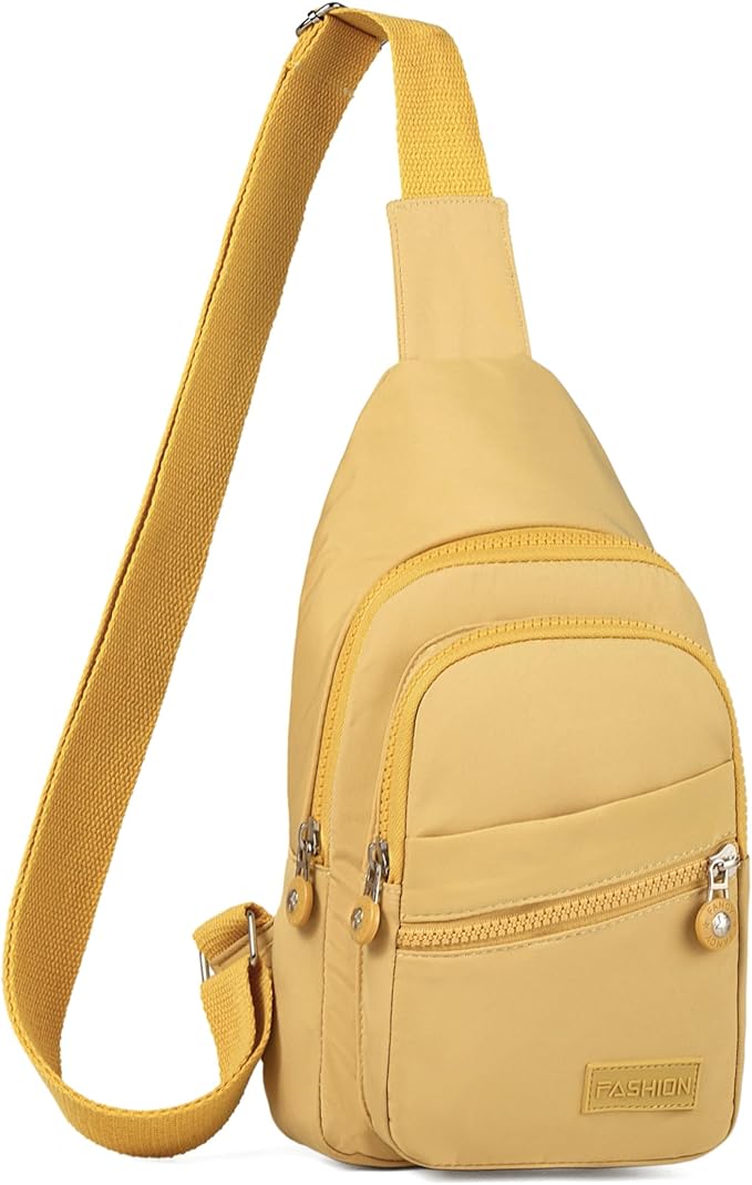 Small Sling Bag Cross Body Bags for Women, Crossbody Bag Sling Backpack for Outdoors Sports Hiking - Gold