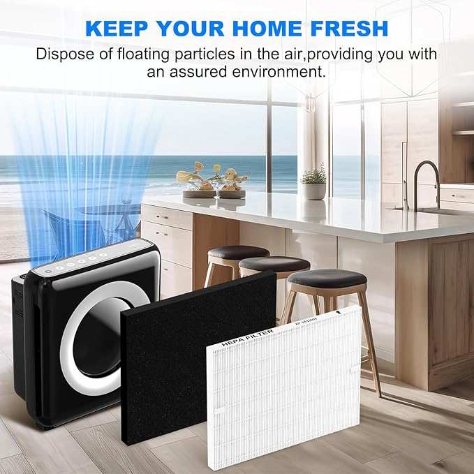 AP-1512HH Air Purifier Replacement Filter Set for Coway Airmega AP-1512HH and and Airmega 200M air Purifier, 2 HEPA and 4 Carbon Filters, Compared to Part #3304899