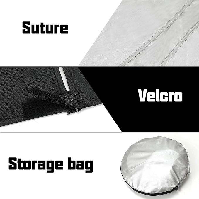 D-Lumina Windshield Sunshade - Compatible with Freightliner Sprinter & Mercedes Benz Sprinter Cargo, Crew, Passenger Motorhome 2007-2025 - Foldable Front Window Sun Protector, Sunshade, Heat Shield