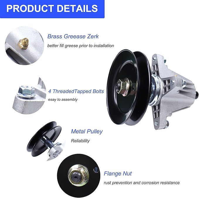 MOCW 618-09236 618P09236 Spindle Assembly for Cub Cadet for MTD Craftsman Troy Bilt XT1 GT54 ST54 Z5800 Z7600 T3200 Mustang 54XP 54-Inch