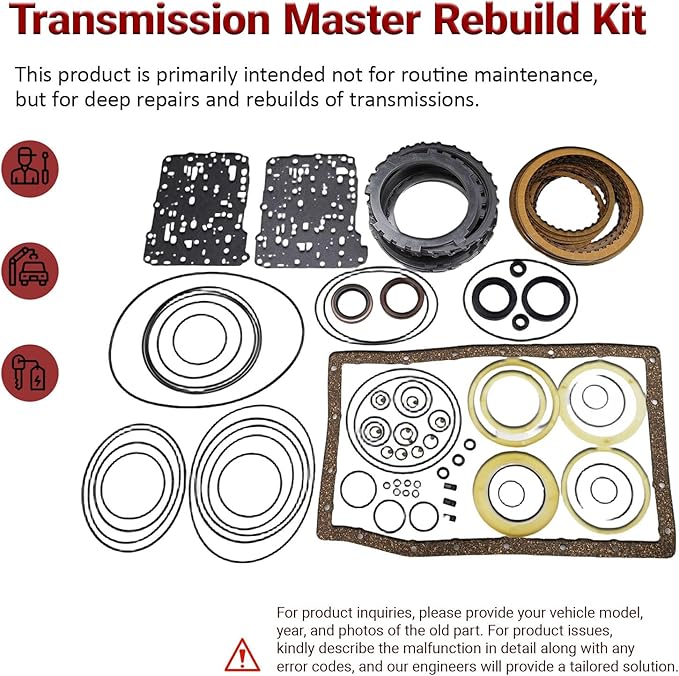 A750E A750F Transmission Master Rebuild Kit Compatible with 4Runner 4.0/4.7L 2003-2008, Tundra 4.0/4.6/4.7/5.7L 2005-2014 Direct Rebuild Overhaul Kit Replacement OE Number T17300A T17302A