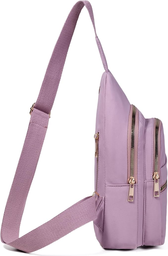 Crossbody Sling Backpack Sling Bag for Women, Small Chest Bag Daypack Fanny Pack Cross Body Bag for Hiking Traveling Outdoors