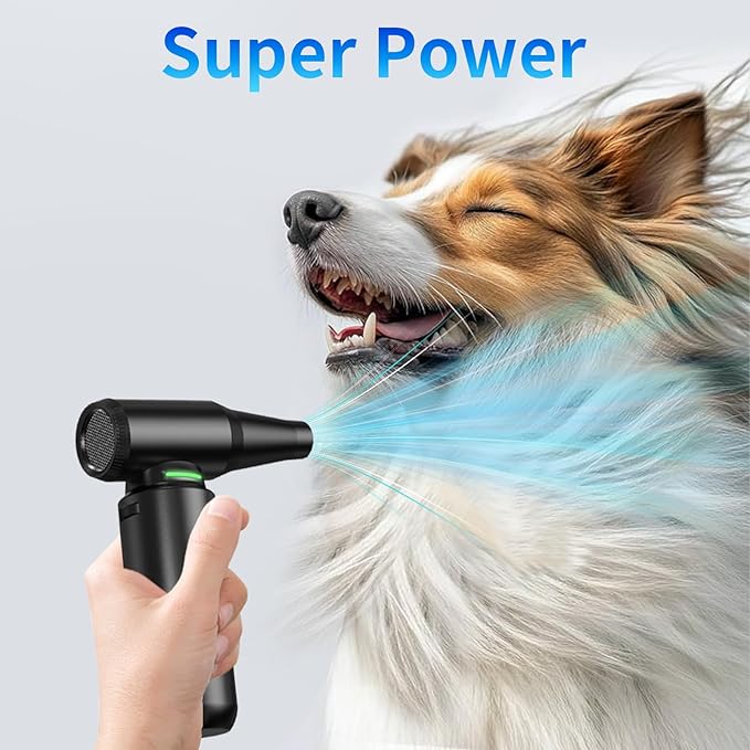 Compressed Air Duster with LED Flashlight, 300,000RPM Brushless Motor Electric Air Duster, 3-Gear Adjustable Mini Blower, Cordless Jet Fan for Keyboard, PC, Car and Home Cleaning1