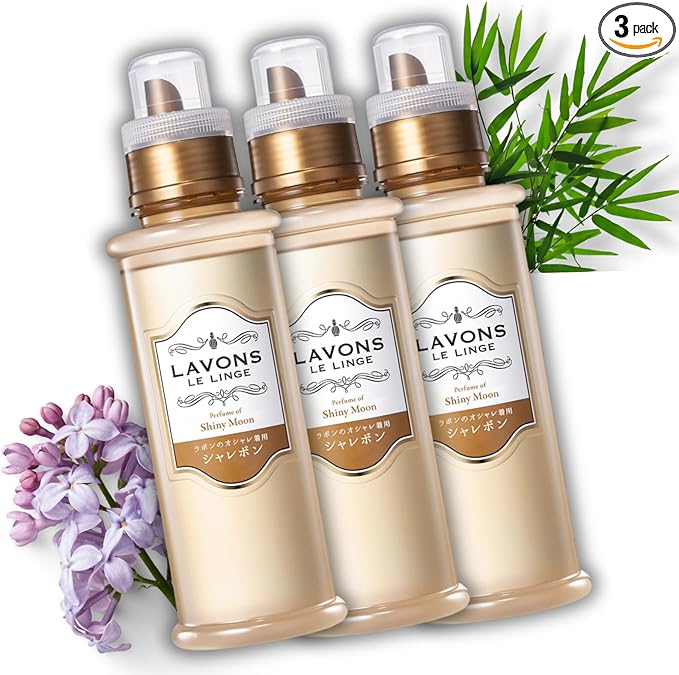 LAVONS Liquid Laundry Detergent Sensitive Skin Friendly, Natural Laundry Detergent Safe for Kids & Pets, Laundry Soap with Citrus & Sage Leaf Extract from Japan, SHINY MOON,16.9 Fl Oz, 3EA
