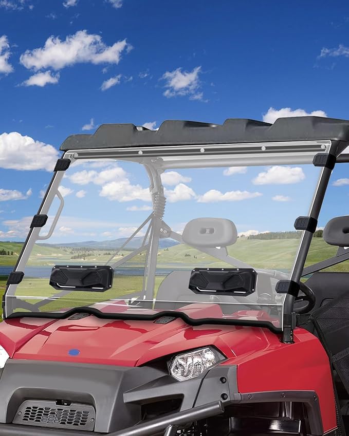 StarknightMT Ranger 800 570 Vented Windshield, Scratch-Resistant Front Windshield Compatible with Polaris 2010-2014 Ranger XP 800/Crew, 2010-2016 Ranger 800 6x6, 2016-2025 Ranger Full Size 570