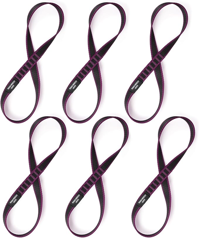 18mm Nylon Climbing Sling Runner 23KN CE2008/EN566 Certified - Webbing Straps for Outdoor Rock Climbing, Rappelling, Swing, Yoga Hammock etc
