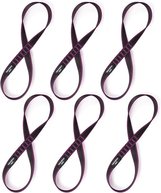 18mm Nylon Climbing Sling Runner 23KN CE2008/EN566 Certified - Webbing Straps for Outdoor Rock Climbing, Rappelling, Swing, Yoga Hammock etc