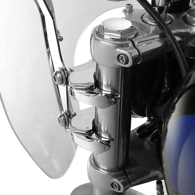 Green-L 19" Windshield & 49mm Clamps Fit for Harley Softail 2020-2024 Street Bob 2018-2023 Low Rider 2014-2020 Motorcycle Windscreen