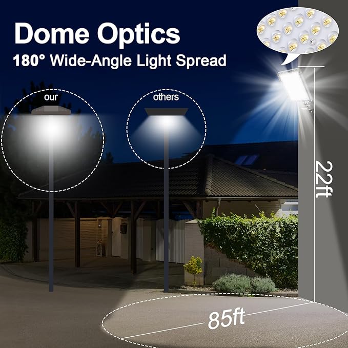 ledmo 240w LED Parking Lot Light Outdoor Dusk to Dawn Parking Lot Lighting with Adjustable Arm Mount 37000lm IP65 LED Street Commercial Area Lights for Yard Sport Barn Shop 5000K