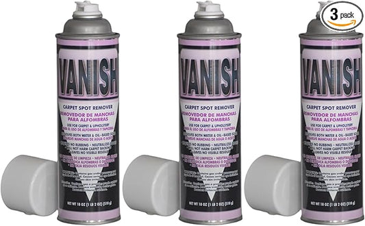 Vanish Carpet Spot Remover - Instant Stain Remover for Carpet & Upholstery, Leaves No Residue (3)