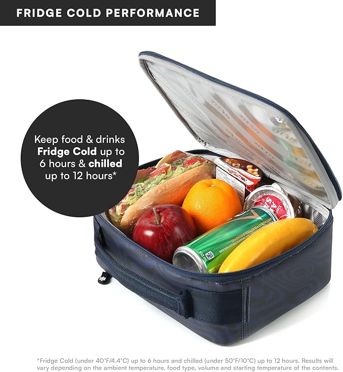 Titan Fridge Cold Lunch Box With 2 350g Ice Walls®, Dark Wave
