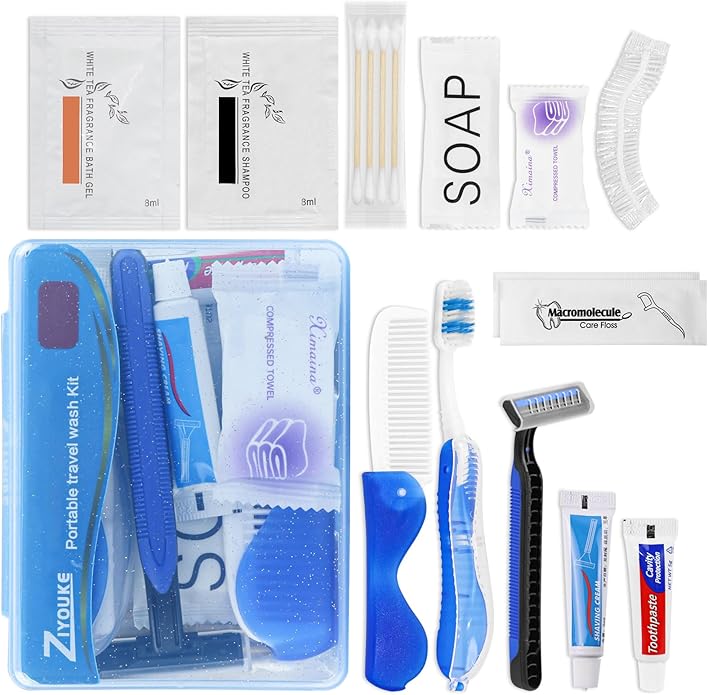Hygiene Kit Bulk, Folding Design, Individually Boxed, The Travel Hygiene Kit Is Fully Equipped And Clean And Hygienic, Convenience Kits Suitable For Hotel, Home, Travel (10-PACK)